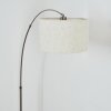 Bassagoda Lampa stojąca Nikiel matowy, Czarny, 1-punktowy