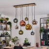Ripoll Lampa wisząca, Kula świetlna, Lampa wisząca Ecru, Czarny, 8-punktowe