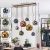Ripoll Lampa wisząca, Kula świetlna, Lampa wisząca Ecru, Czarny, 8-punktowe