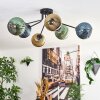 Koyoto Lampa sufitowa, Kula świetlna 73 cm Niebeieski, Złoty, Zielony, 6-punktowe
