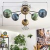 Koyoto Lampa sufitowa, Kula świetlna 73 cm Niebeieski, Złoty, Zielony, 6-punktowe