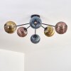 Koyoto Lampa sufitowa, Kula świetlna 73 cm Niebeieski, Złoty, W kolorze miedzi, 6-punktowe