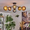 Koyoto Lampa sufitowa, Kula świetlna 73 cm Niebeieski, Złoty, W kolorze miedzi, 6-punktowe