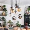 Gastor Lampa wisząca, Kula świetlna, Lampa wisząca W kolorze bursztynu, Chrom, Przezroczysty, Przydymiony, 8-punktowe