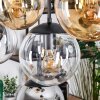 Gastor Lampa wisząca, Kula świetlna, Lampa wisząca W kolorze bursztynu, Chrom, Przezroczysty, Przydymiony, 8-punktowe
