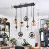 Gastor Lampa wisząca, Kula świetlna, Lampa wisząca W kolorze bursztynu, Chrom, Przezroczysty, Przydymiony, 8-punktowe