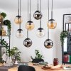 Gastor Lampa wisząca, Kula świetlna, Lampa wisząca W kolorze bursztynu, Chrom, Przezroczysty, Przydymiony, 8-punktowe