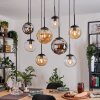 Gastor lampa wisząca, kula świetlna, lampa wisząca bursztynowy, chrom, przezroczysty, przydymiony, 8-punktowe