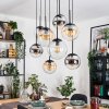 Gastor Lampa wisząca, Kula świetlna, Lampa wisząca W kolorze bursztynu, Chrom, Przezroczysty, Przydymiony, 8-punktowe