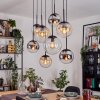 Gastor Lampa wisząca, Kula świetlna, Lampa wisząca W kolorze bursztynu, Chrom, Przezroczysty, Przydymiony, 8-punktowe