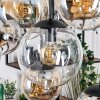 Gastor Lampa wisząca, Kula świetlna, Lampa wisząca W kolorze bursztynu, Chrom, Przezroczysty, Przydymiony, 8-punktowe