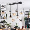 Gastor Lampa wisząca, Kula świetlna, Lampa wisząca W kolorze bursztynu, Chrom, Przezroczysty, Przydymiony, 8-punktowe