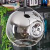 Ripoll Lampa wisząca, Kula świetlna, Lampa wiszącego klastra Chrom, Przezroczysty, Przydymiony, 4-punktowe