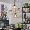 Koyoto Lampa wisząca, Kula świetlna, Lampa wiszącego klastra W kolorze bursztynu, Przezroczysty, 4-punktowe