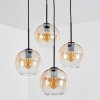 Koyoto Lampa wisząca, Kula świetlna, Lampa wiszącego klastra W kolorze bursztynu, Przezroczysty, 4-punktowe