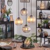 Koyoto lampa wisząca, kula świetlna, lampa wisząca kaskadowa bursztynowy, przezroczysty, przydymiony, 4-punktowe