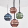 Koyoto Lampa wisząca, Kula świetlna, Lampa wiszącego klastra Niebeieski, Zielony, W kolorze miedzi, 4-punktowe