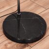 Chellas lampa stojąca, lampa podłogowa łukowa chrom, czarny, 1-punktowy, abażur materiałowy