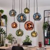 Ripoll Lampa wisząca, Kula świetlna, Lampa wisząca Ecru, Czarny, 8-punktowe