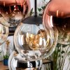 Gastor Lampa wisząca, Kula świetlna, Lampa wisząca W kolorze bursztynu, Chrom, Przezroczysty, W kolorze miedzi, Przydymiony, 8-punktowe
