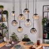 Gastor lampa wisząca, kula świetlna, lampa wisząca bursztynowy, przezroczysty, przydymiony, 8-punktowe