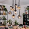 Gastor lampa wisząca, kula świetlna, lampa wisząca bursztynowy, przezroczysty, przydymiony, 8-punktowe
