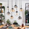 Gastor Lampa wisząca, Kula świetlna, Lampa wisząca W kolorze bursztynu, Przezroczysty, Przydymiony, 8-punktowe
