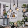 Koyoto lampa wisząca, kula świetlna, lampa wisząca kaskadowa przezroczysty, przydymiony, 4-punktowe