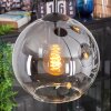 Koyoto lampa wisząca, kula świetlna, lampa wisząca kaskadowa przezroczysty, przydymiony, 4-punktowe