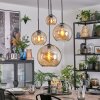 Koyoto lampa wisząca, kula świetlna, lampa wisząca kaskadowa bursztynowy, 4-punktowe