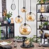 Koyoto lampa wisząca, kula świetlna, lampa wisząca kaskadowa bursztynowy, 4-punktowe
