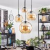 Koyoto lampa wisząca, kula świetlna, lampa wisząca kaskadowa bursztynowy, 4-punktowe