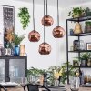Ripoll lampa wisząca, kula świetlna, lampa wisząca kaskadowa miedziany, 4-punktowe