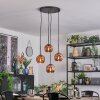 Ripoll lampa wisząca, kula świetlna, lampa wisząca kaskadowa miedziany, 4-punktowe