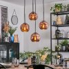 Ripoll Lampa wisząca, Kula świetlna, Lampa wiszącego klastra W kolorze miedzi, 4-punktowe
