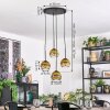 Ripoll Lampa wisząca, Kula świetlna, Lampa wiszącego klastra Złoty, Przezroczysty, 4-punktowe