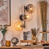 Koyoto Kula świetlna, Lampa ścienna W kolorze bursztynu, Przezroczysty, Przydymiony, 3-punktowe