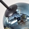 Ripoll lampa sufitowa, kula świetlna niebeieski, złoty, miedziany, 8-punktowe