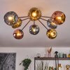 Ripoll lampa sufitowa, kula świetlna niebeieski, złoty, miedziany, 8-punktowe