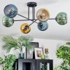 Koyoto lampa sufitowa, kula świetlna 78 cm niebeieski, złoty, zielony, 6-punktowe