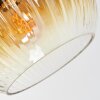 Koyoto lampa sufitowa, kula świetlna 78 cm niebeieski, złoty, zielony, 6-punktowe