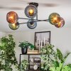 Koyoto lampa sufitowa, kula świetlna 78 cm niebeieski, zielony, miedziany, 6-punktowe