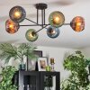 Koyoto lampa sufitowa, kula świetlna 78 cm niebeieski, zielony, miedziany, 6-punktowe
