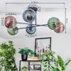 Koyoto lampa sufitowa, kula świetlna 78 cm niebeieski, zielony, miedziany, 6-punktowe
