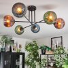 Koyoto lampa sufitowa, kula świetlna 78 cm niebeieski, zielony, miedziany, 6-punktowe