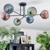 Koyoto lampa sufitowa, kula świetlna 78 cm niebeieski, zielony, miedziany, 6-punktowe