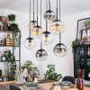 Gastor lampa wisząca, kula świetlna, lampa wisząca bursztynowy, przezroczysty, przydymiony, 8-punktowe