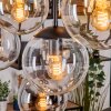 Gastor lampa wisząca, kula świetlna, lampa wisząca bursztynowy, przezroczysty, przydymiony, 8-punktowe