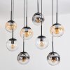 Gastor lampa wisząca, kula świetlna, lampa wisząca bursztynowy, przezroczysty, przydymiony, 8-punktowe