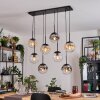 Gastor lampa wisząca, kula świetlna, lampa wisząca bursztynowy, przezroczysty, przydymiony, 8-punktowe